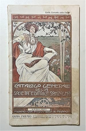 Imagen del vendedor de Catalogo Generale della Societ Editrice Sonzogno - Anno 1910 a la venta por Chartaland