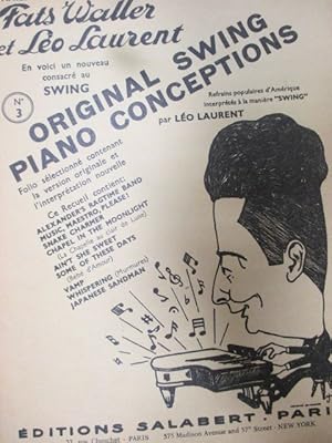 Original Swing Piano Conceptions. En voici un nouveau consacé au swing. N° 3 . Refrains poöulaire...