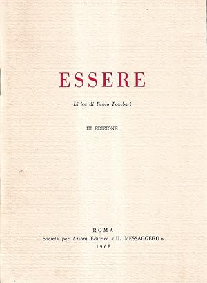 Essere. Lirica