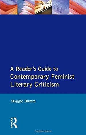 Bild des Verkufers fr Readers Guide to Contemporary Feminist Literary Criticism zum Verkauf von WeBuyBooks