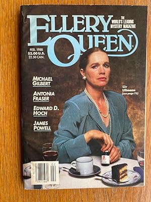 Bild des Verkufers fr Ellery Queen Mystery Magazine February 1988 zum Verkauf von Scene of the Crime, ABAC, IOBA