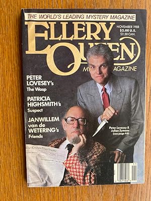 Bild des Verkufers fr Ellery Queen Mystery Magazine November 1988 zum Verkauf von Scene of the Crime, ABAC, IOBA