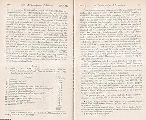 Seller image for An Investigation of Sickness in Various Industrial Occupations. An uncommon original article from the Journal of the Royal Statistical Society of London, 1929. for sale by Cosmo Books