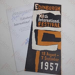 The Deller Consort, Edinburgh International Festival, 1957 (Signed by Alfred Deller); Edinburgh X...