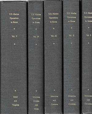 U. S. Marine Operations in Korea, 1950 - 1953 (5 volume set, complete)