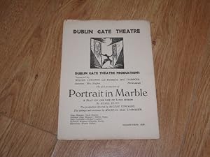 Bild des Verkufers fr Programme:Dublin Gate Productions Presented by Hilton Edwards and Micheal Macliammoir. The First Production of Portrait in Marble A Play on the Life of Lord Byron by Hazel Ellis September- October 1936 zum Verkauf von Dublin Bookbrowsers