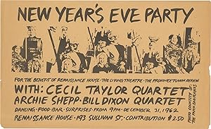 New Year's Eve Party with Cecil Taylor Quartet and Archie Shepp-Bill Dixon Quartet (Original flye...