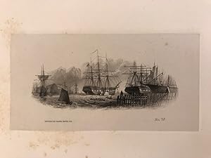 Proof of an American Bank Note: Harbour view with sailing ships, No. 57 - Druckprobe für Amerikan...