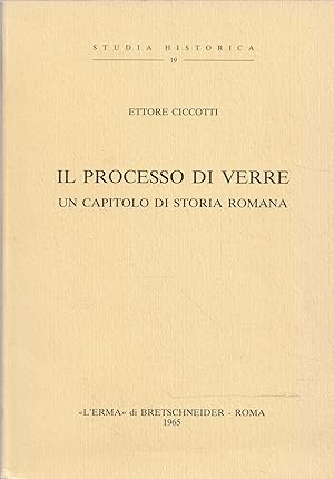 Il processo di Verre. Un capitolo di storia romana