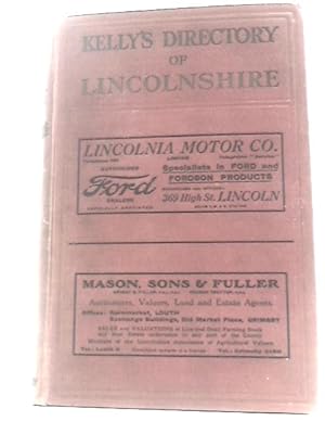 Seller image for Kelly's Directory of Lincolnshire 1930 for sale by World of Rare Books