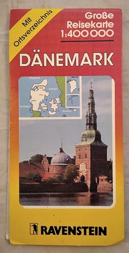 Denmark Straßenkarte 1:400000.