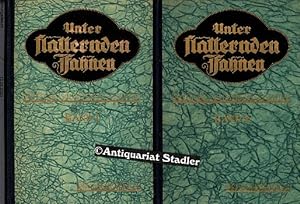 Unter flatternden Fahnen. Deutsche Soldatengeschichten. 2 Bände.