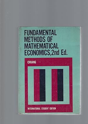 Image du vendeur pour Title: Fundamental methods of mathematical economics mis en vente par librisaggi