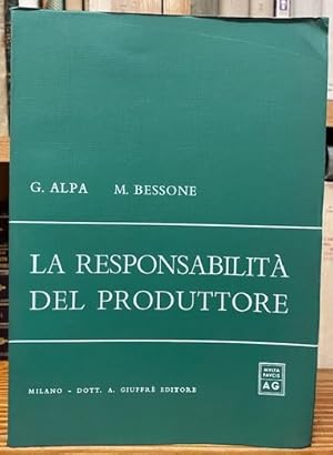 Imagen del vendedor de LA RESPONSABILITA DEL PRODUTTORE a la venta por Fbula Libros (Librera Jimnez-Bravo)