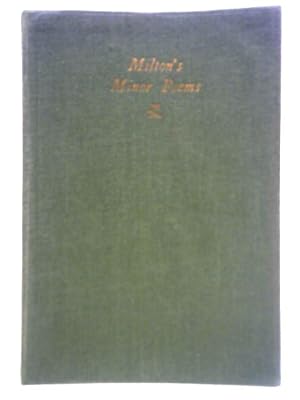 Seller image for Milton's Minor Poems on the Morning of Christ's Nativity for sale by World of Rare Books