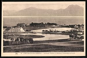 Bild des Verkufers fr Ansichtskarte Carthage-Salammbo, Anciens Ports et Institut Oceanographique zum Verkauf von Bartko-Reher