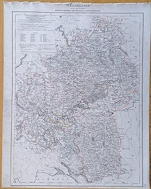 Imagen del vendedor de Sohr Original Map Germany Wrttemberg - 1844 a la venta por raremapexchange
