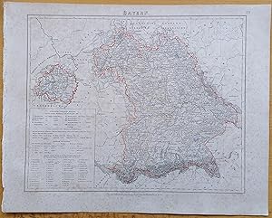 Imagen del vendedor de Sohr Original Map Germany Bayern - 1844 a la venta por raremapexchange