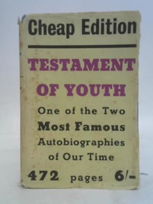 Image du vendeur pour Testament of Youth: An Autobiographical Study of the Years 1900-1925 mis en vente par World of Rare Books