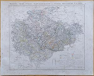 Imagen del vendedor de Sohr Original Map Germany Schwarzburgsche und Reussische Lnder - 1844 a la venta por raremapexchange