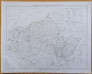 Imagen del vendedor de Sohr Original Map Germany Mecklenburg - 1844 a la venta por raremapexchange