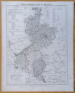 Imagen del vendedor de Sohr Original Map Germany Hessen - 1844 a la venta por raremapexchange