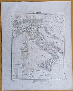 Imagen del vendedor de Sohr Original Map Italy - 1844 a la venta por raremapexchange