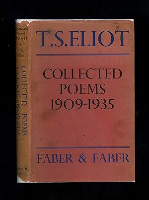 COLLECTED POEMS 1909-1935 (First edition, fourth impression in scarce wartime dustwrapper)