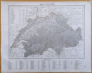 Imagen del vendedor de Sohr Original Map Switzerland - 1844 a la venta por raremapexchange