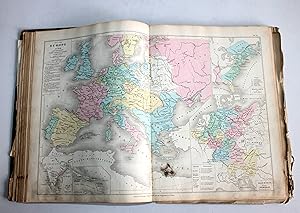 ATLAS DE GEOGRAPHIE ANCIEN HISTORIQUE - MONARCHIE D'ORIENT, FRANCE CHEMIN DE FER