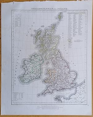 Imagen del vendedor de Sohr Original Map Great Britain Ireland - 1844 a la venta por raremapexchange