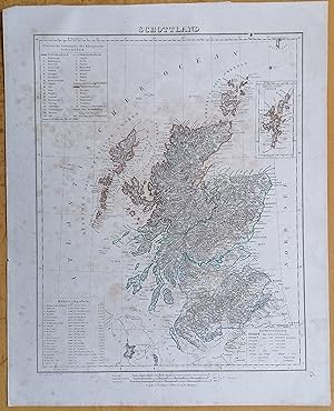 Imagen del vendedor de Sohr Original Map Scotland - 1844 a la venta por raremapexchange