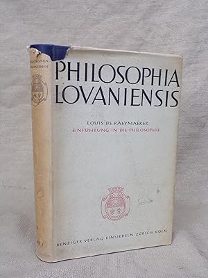 Seller image for EINFHRUNG IN DIE PHILOSOPHIE. INS DEUTSCHE BERTRAGEN VON DR. E. WETZEL.PHILOSOPHIA LOVANIENSIS . VOLUME I. for sale by Gage Postal Books