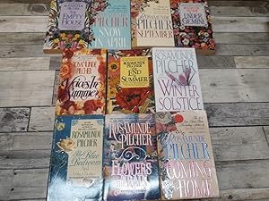 Image du vendeur pour 10 Rosamunde Pilcher Romantic Novels (Blue Bedroom, Flowers in the Rain, Winter Soltice, End of Summer, voices in Summer, Coming Home, Under Gemini, September, Snow in April, Empty House) mis en vente par Archives Books inc.