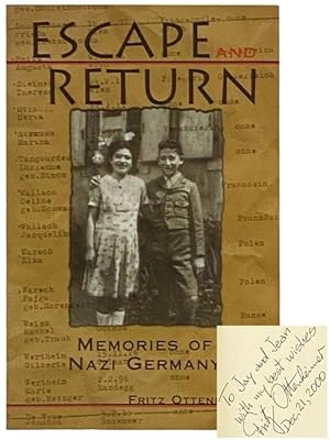 Seller image for Escape Return: Memories of Nazi Germany for sale by Yesterday's Muse, ABAA, ILAB, IOBA