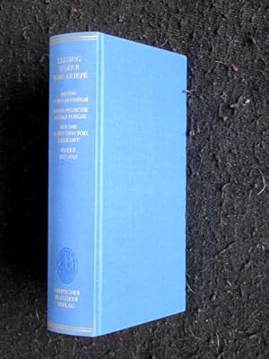 Immagine del venditore per Minna von Barnhelm / Hamburgische Dramaturgie / Wie die Alten den Tod gebildet. Werke 1767 - 1769 (Dnndruck). Werke und Briefe in 12 Bnden, Band 6. venduto da Verlag + Antiquariat Nikolai Lwenkamp