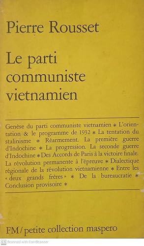 Imagen del vendedor de La parti communiste vietnamien a la venta por Llibres Capra