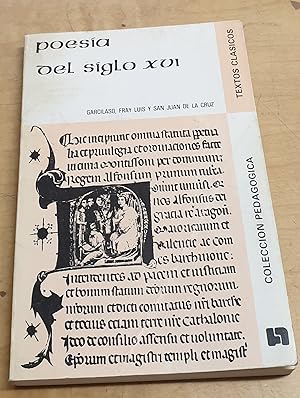 Bild des Verkufers fr Poesa del siglo XVI. Edicin preparada por Santiago Arellano zum Verkauf von Outlet Ex Libris