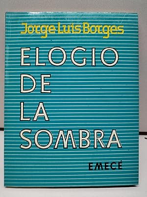 Imagen del vendedor de ELOGIO DE LA SOMBRA a la venta por LIBRERA MATHILDABOOKS