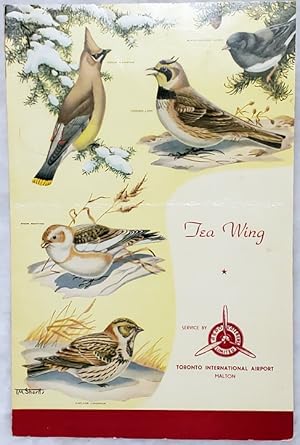Tea Wing [Menu] Service By Aero Caterers Limited, Toronto International Airport, Malton