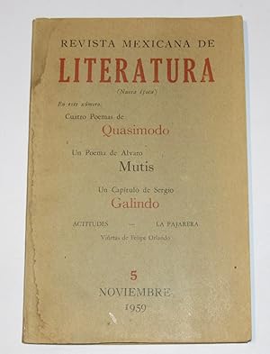 Immagine del venditore per Revista Mexicana de Literatura 5 Noviembre 1959 venduto da Librera Urbe