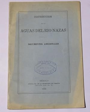 Seller image for Distrubucion de las AGUAS DEL RIO NAZAS for sale by Librer�a Urbe