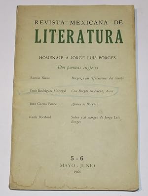 Seller image for Revista Mexicana de Literatura 5- 6 Mayo - Junio 1964 for sale by Librera Urbe