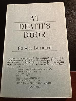 At Death's Door, ("Ideal Meredith" Series #2), Uncorrected Advance Proof, First Edition