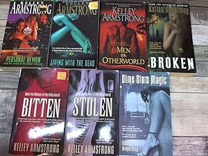 Seller image for 9 Kelley Armstrong Otherworld Series (Broken, Men of Otherworld, Living with the Dead, Personal Demon, Haunted, Industrial MAgic, Dime Store Magic, Stolen, Bitten) for sale by Archives Books inc.