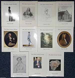 The Jane Austen Society. A collection of 11 reports, from 2002 to 2013. See pictures for details....