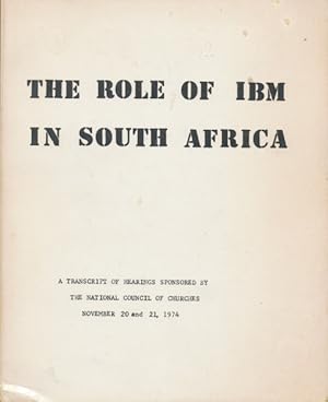 The Role of IBM in South Africa