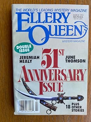 Image du vendeur pour Ellery Queen's Mystery Magazine March 1992 mis en vente par Scene of the Crime, ABAC, IOBA