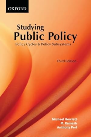 Imagen del vendedor de Studying Public Policy : Policy Cycles & Policy Subsystems a la venta por GreatBookPricesUK