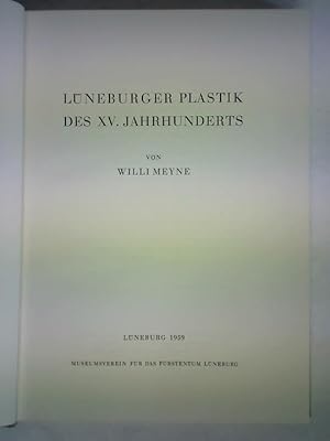 Image du vendeur pour Lneburger Plastik des XV. Jahrhunderts mis en vente par Celler Versandantiquariat